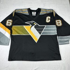 Authentic Starter Pittsburgh Penguins Jagr RoboPen Gradient Jersey Size 54R Capt